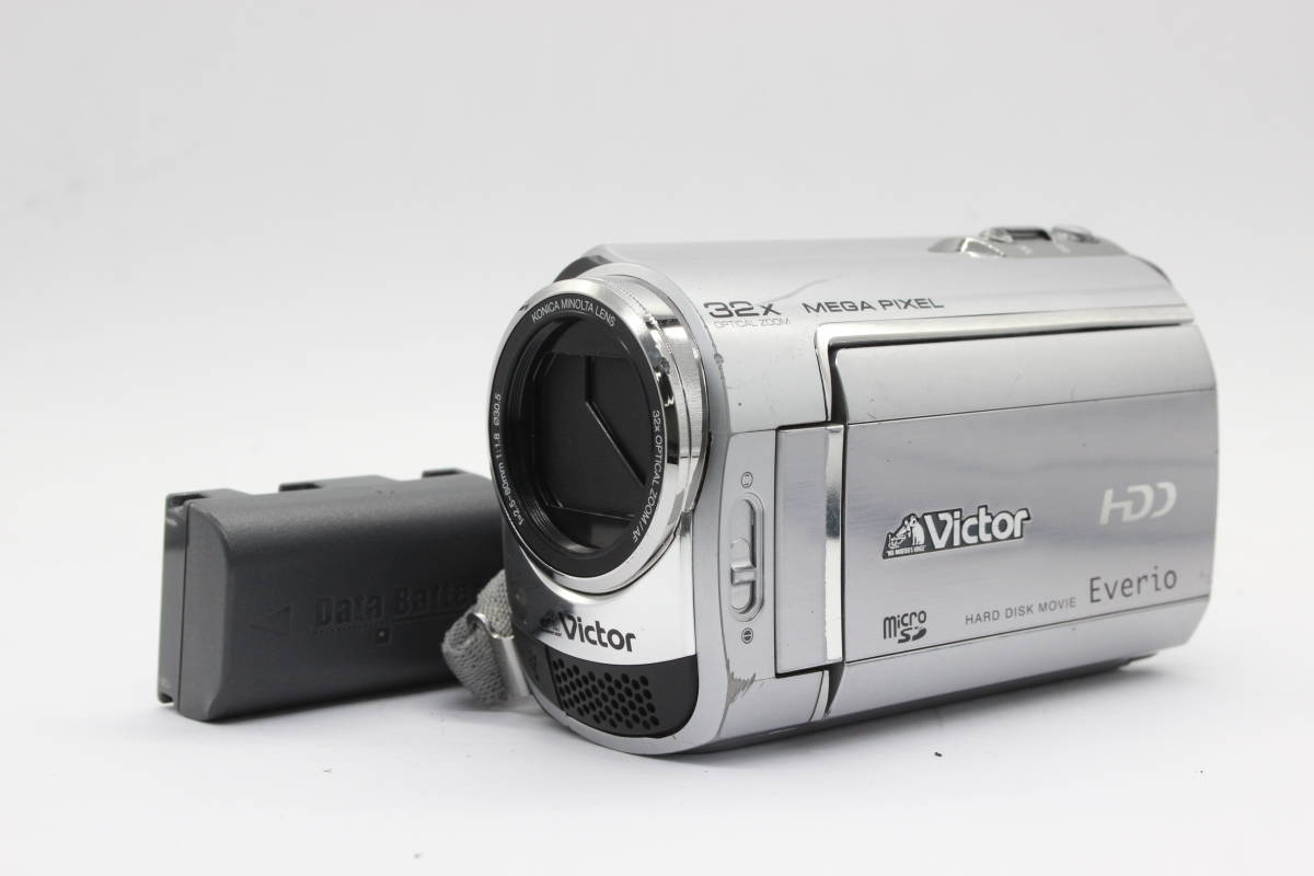 【返品保証】 【録画再生確認済み】ビクター Victor Everio GZ-MG330-S 32x バッテリー付き ビデオカメラ s1761_画像1