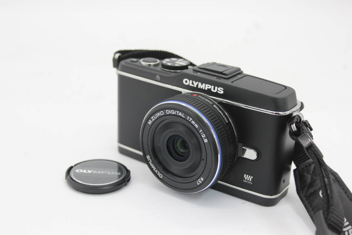【美品 返品保証】 オリンパス Olympus E-P3 M.Zuiko Digital 17mm F2.8 ミラーレス一眼 ボディレンズセット s1946