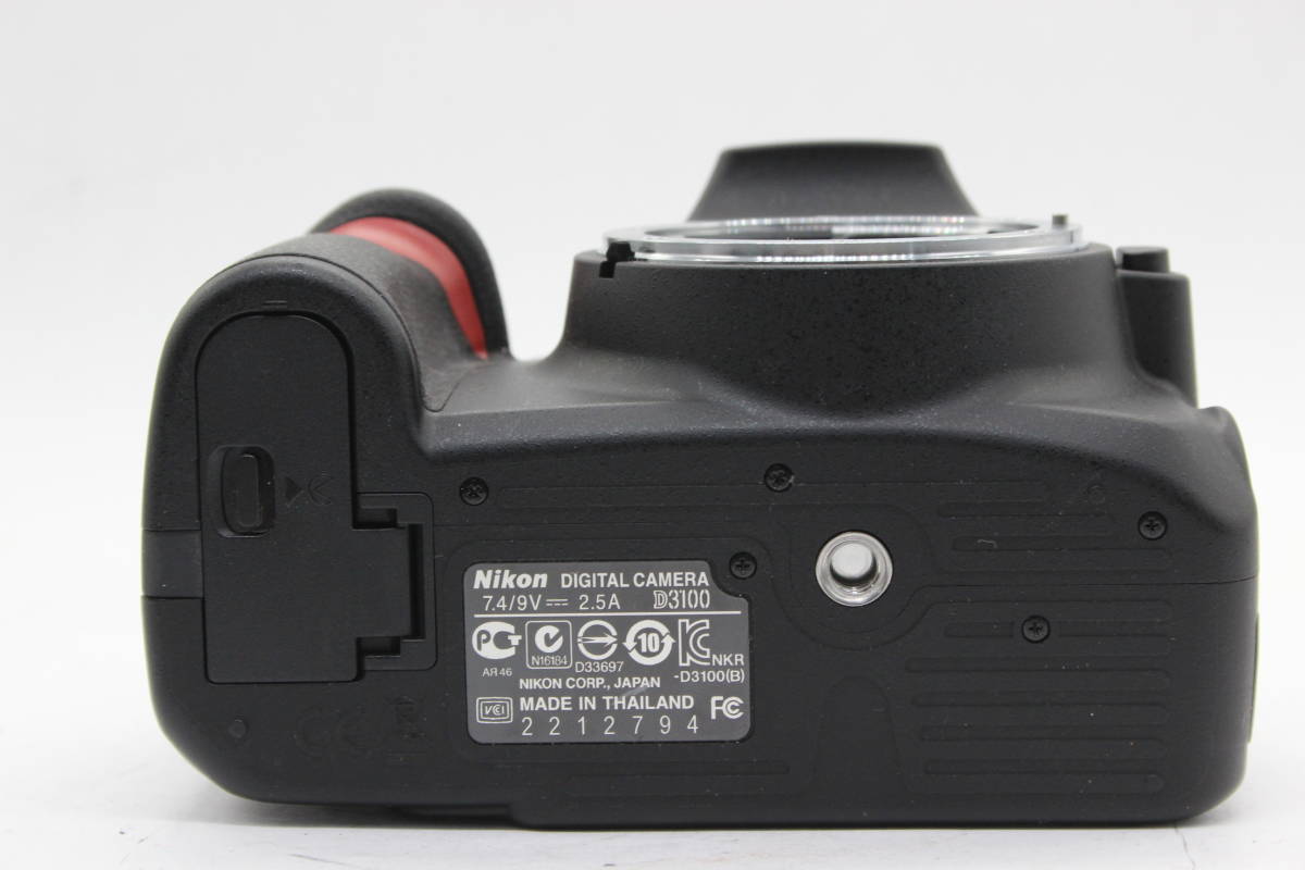 【返品保証】 ニコン Nikon D3100 ブラック バッテリー付き ボディ s2050_画像7