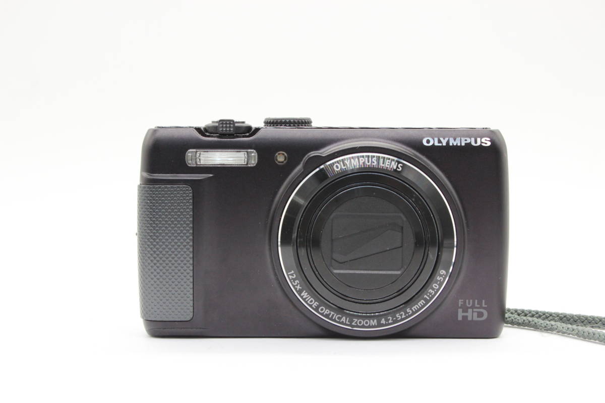 【美品 返品保証】 オリンパス Olympus SH-21 ブラック 12.5x Wide バッテリー付き コンパクトデジタルカメラ s2158_画像2