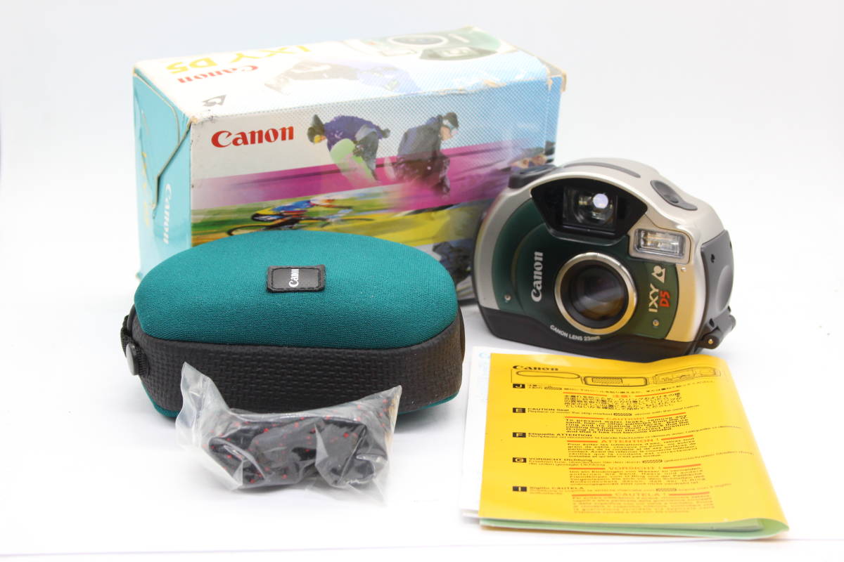 【返品保証】 【元箱付き】キャノン Canon IXY D5 グリーン 23mm ケース付き コンパクトカメラ s2170