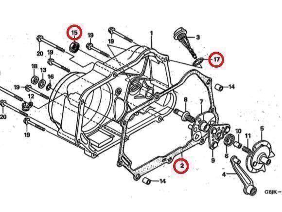 在庫あり 即納 ダックス ST50 ST70 ホンダ 純正 クラッチカバー ガスケット オイルシール Oリング オイルフィルター セット DAX_画像2