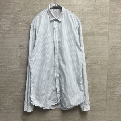 Dior HOMME ディオール オム ストライプシャツ ホワイト size39【中目黒B10】