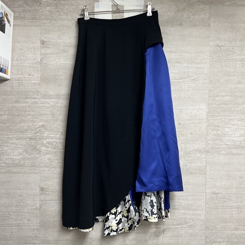 TOGA トーガ 21AW Acetate twill skirt スカート size36 マルチカラー（画像参照） 【中目黒B10】_画像1