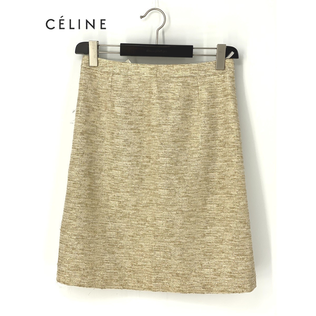 2022超人気 タイト 金糸 ツイード アセテート セリーヌ CELINE 春夏
