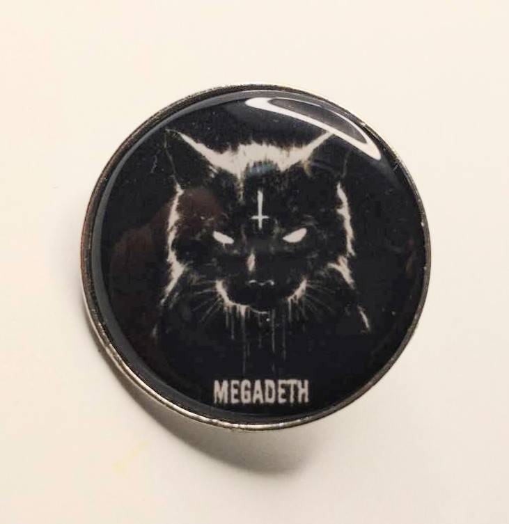 送料無料　メガデス　MEGADETH　サークル　ロックバンド　ピンブローチ　ピンズ　バッジ 　アメリカン雑貨　スマアク_画像1