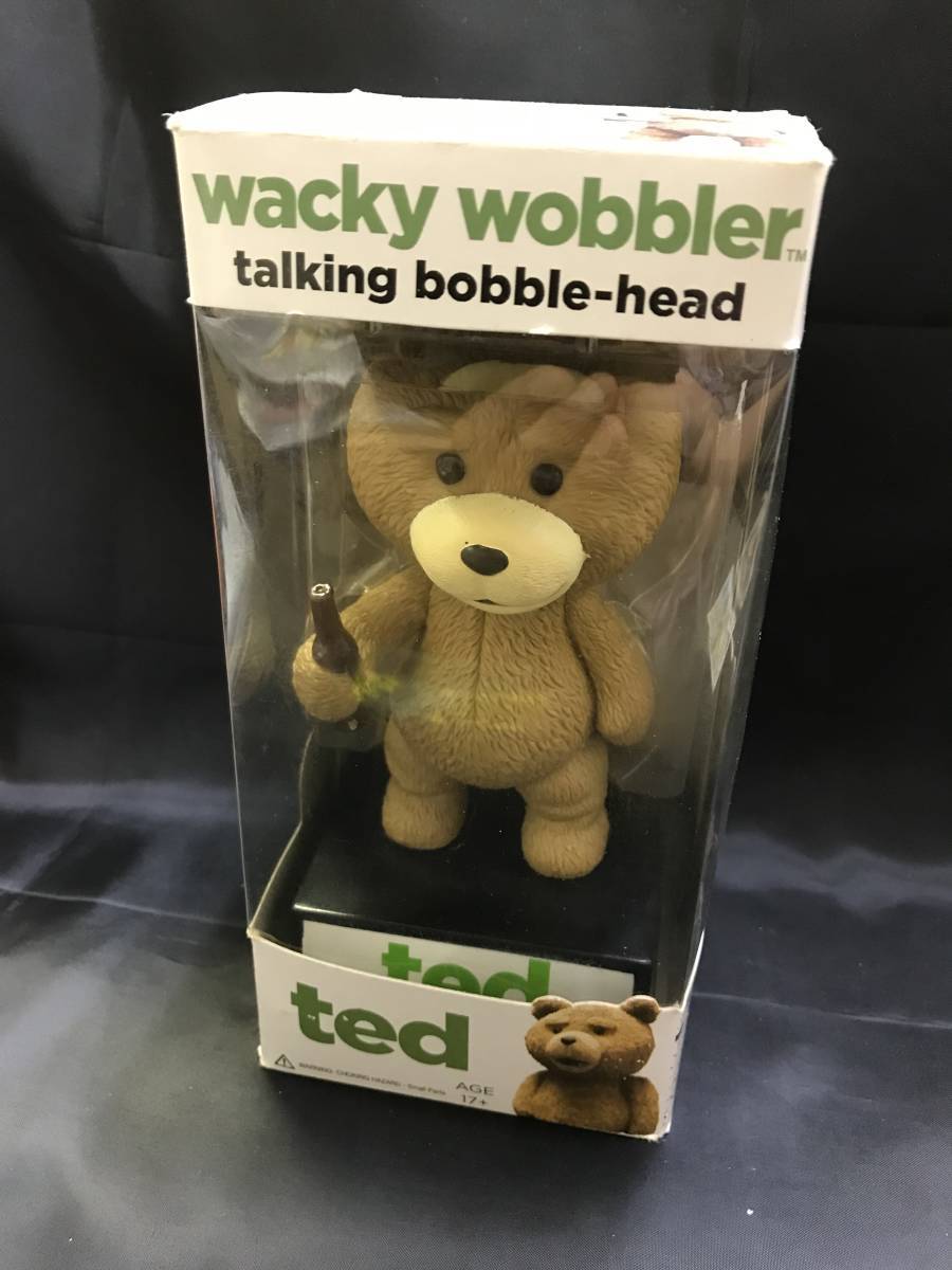 本棚-01 現品のみ TED wacky wobbler talking bobble-head ted テッド トーキング ボブルヘッド FUNKO_画像1