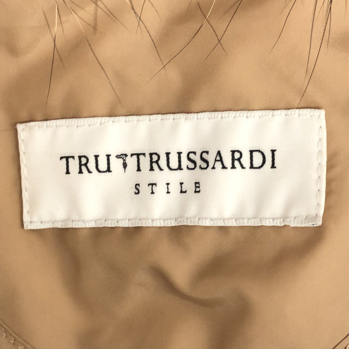 TRU TRUSSARDI トゥルー・トラサルディ 【lay3153M】 ダウンコート ロング ファー付き ポリエステル ダウン フェザー 8655-21601 MR_画像4