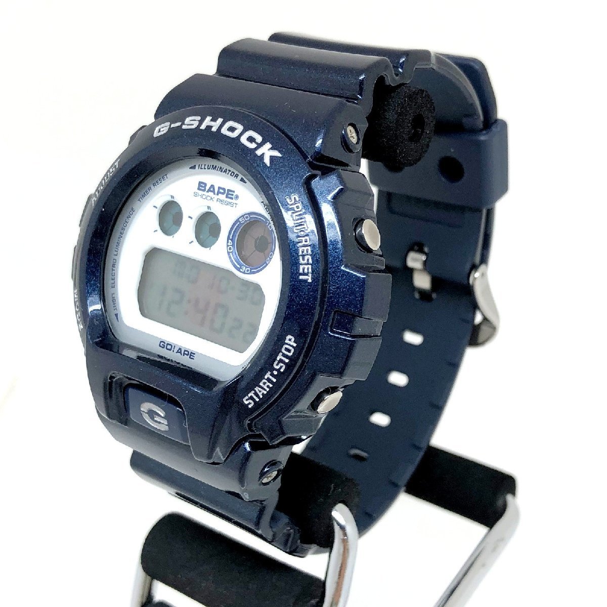 極美品 G-SHOCK ジーショック CASIO カシオ 腕時計 DW-6900 アベイシングエイプ APE コラボ 三つ目 デジタル クォーツ 【ITT87FSHRFT8】_画像3