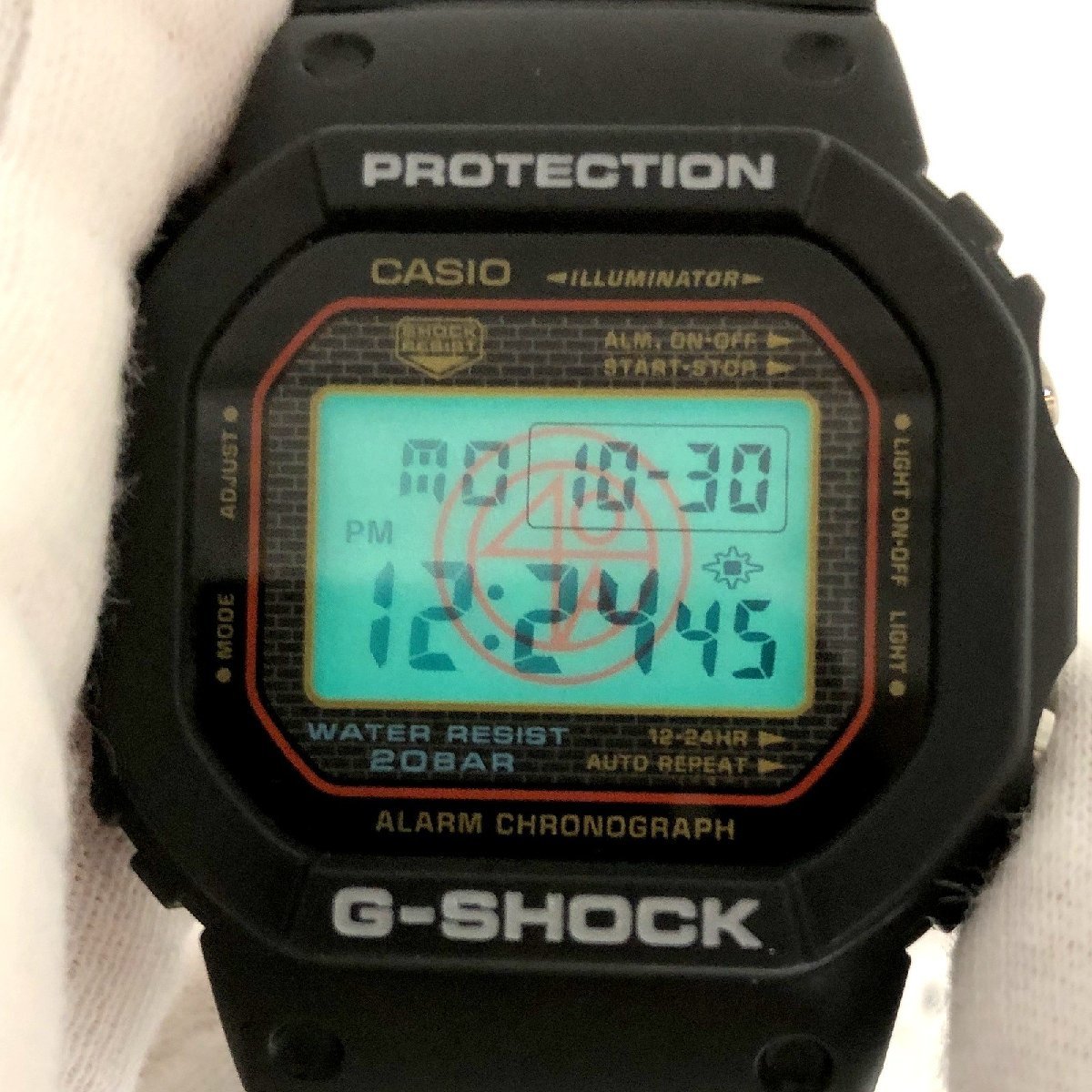 美品 G-SHOCK ジーショック CASIO カシオ 腕時計 DW-5000SL-1JR 25TH 25周年記念 スパイクリー コラボ【IT8GS7E9VPKQ】_画像5