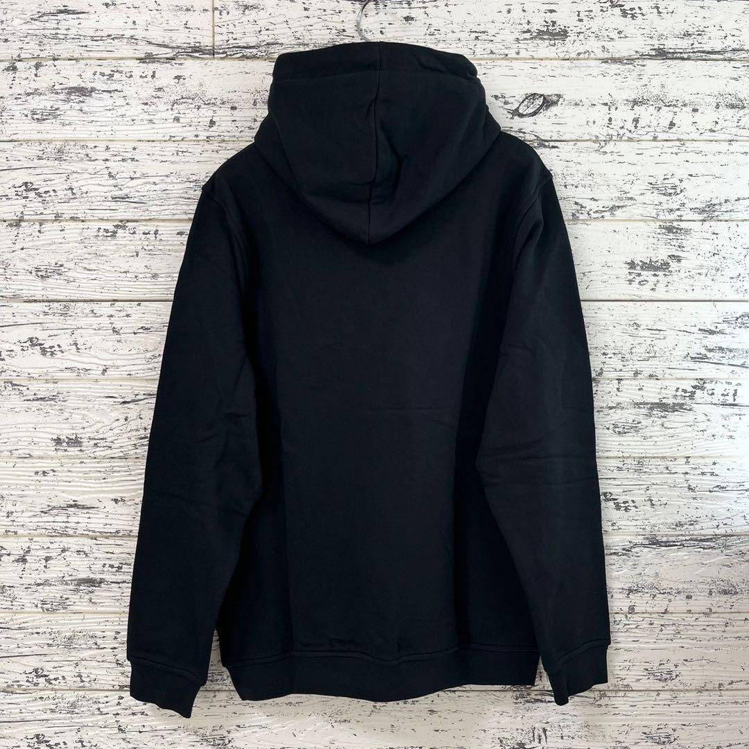 代引き人気 【未使用】BALR . L 黒 ロゴ Brand 裏起毛 パーカー