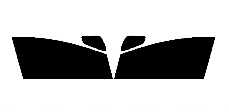 トヨタ　セコイア　H.13～H.19　フロントドア　カット済みフィルム_カットイメージ（三角窓付き）
