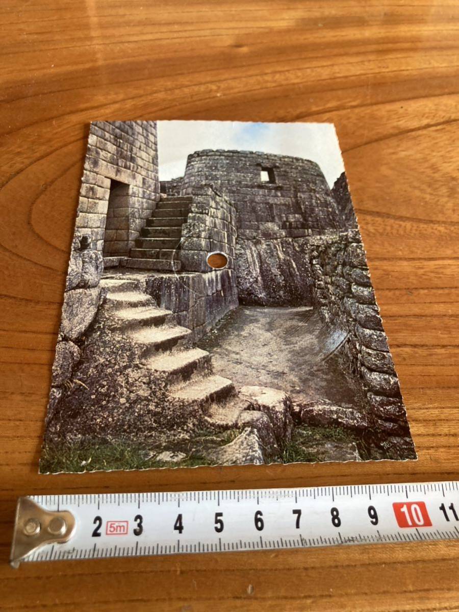 超稀少　ポストカード　レコード　土蔵から掘り出し物　Youtube動画あり　Peru Machu Picchu　record　postcard 当時物 ポストカード_画像1