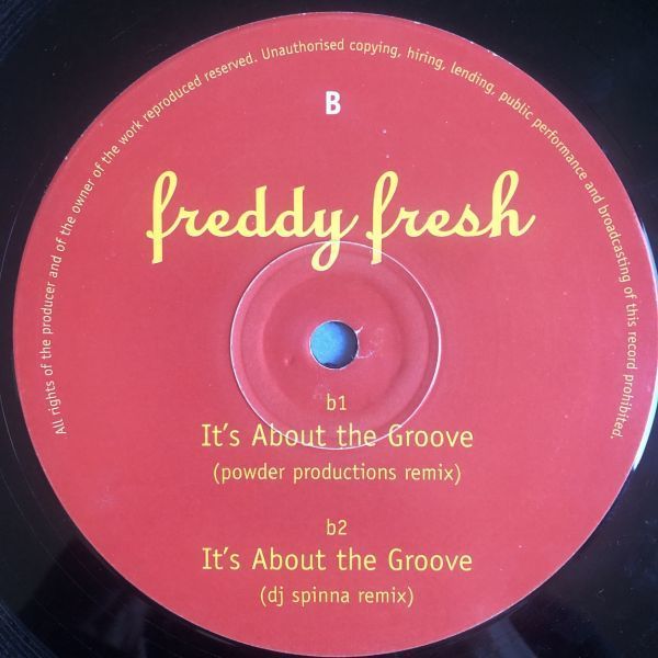 ◇Freddy Fresh/IT'S ABOUT THE GROOVE【1998/UK盤/12inch】_画像4