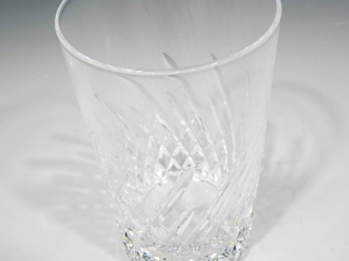 ◆(TD) グラス 3個 セット 高さ約10㎝ バー ガラス製 コップ ビール ハイボール カットグラス クリスタル 昭和レトロ キッチン雑貨_画像5
