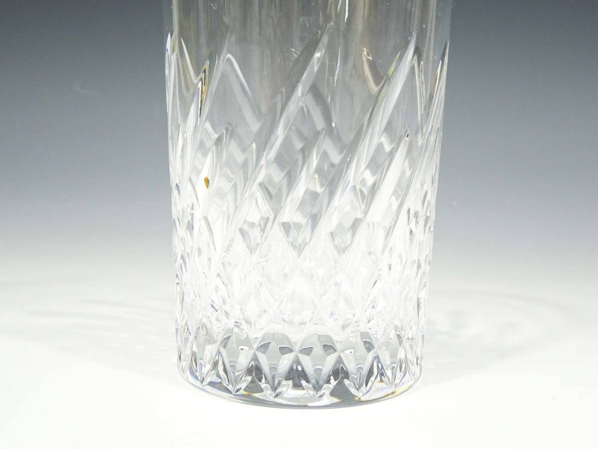 ◆(TD) グラス 3個 セット 高さ約10㎝ バー ガラス製 コップ ビール ハイボール カットグラス クリスタル 昭和レトロ キッチン雑貨_画像3
