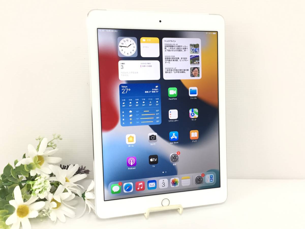 新発売】 128GB Wi-Fi＋Cellularモデル 2 Air iPad 〇au A1567(MGWM2J