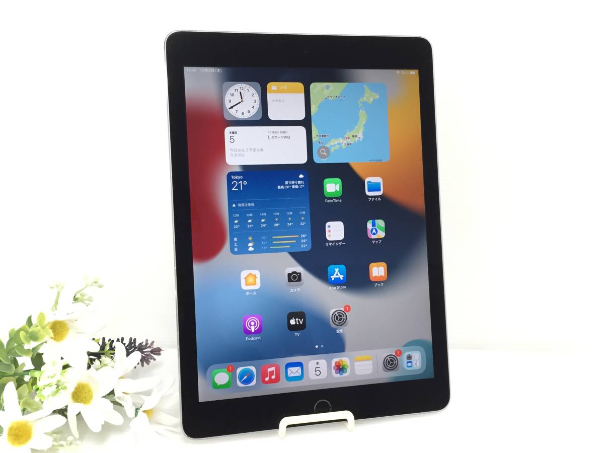 〇Apple iPad Air 2 Wi-Fiモデル 16GB A1566(MGL12J/A) スペースグレイ 動作品