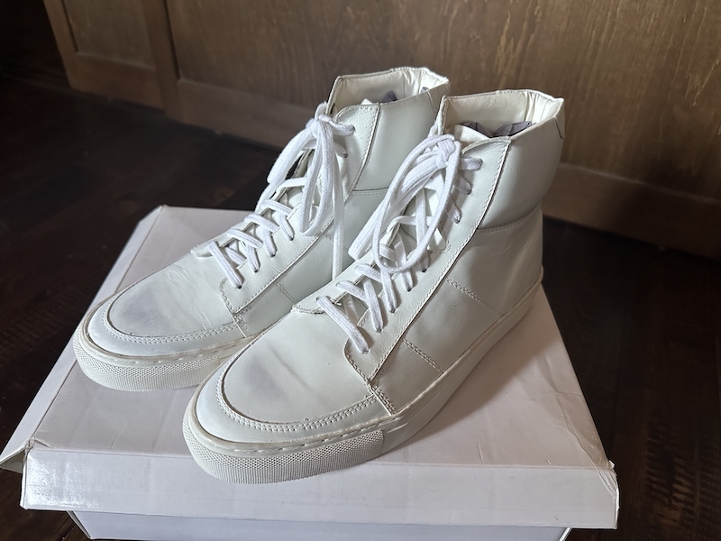 カートジェイガーロンドン メンズ スニーカーGlastonbury Leather Sneakersホワイト　ハイカットスニーカー_画像8