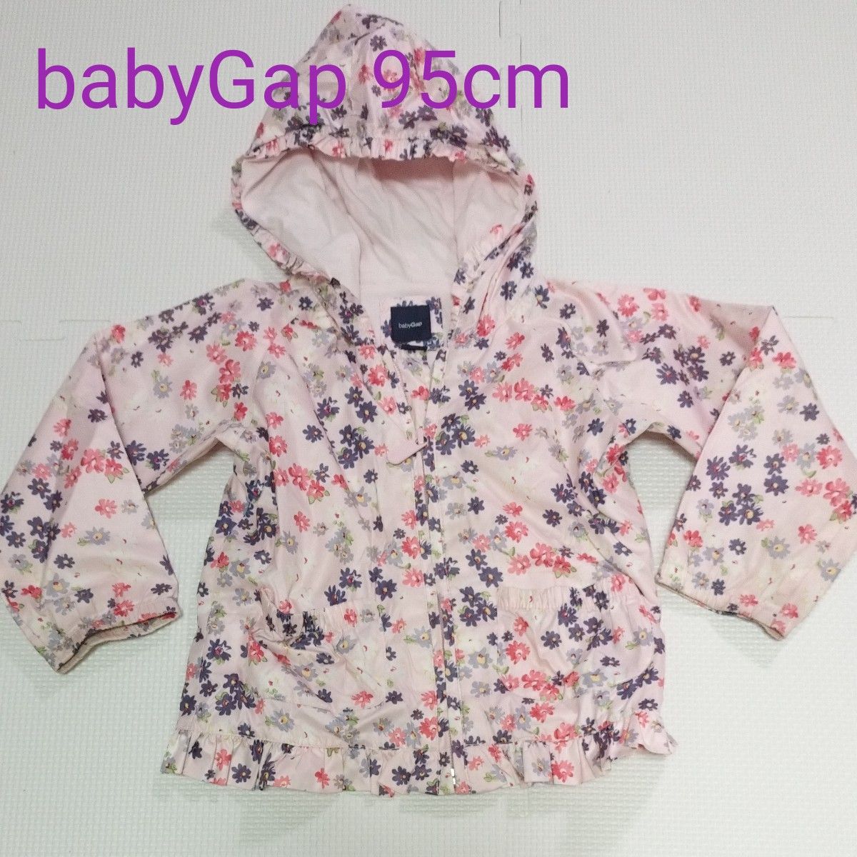 baby Gap 95cm ナイロンパーカー 花柄