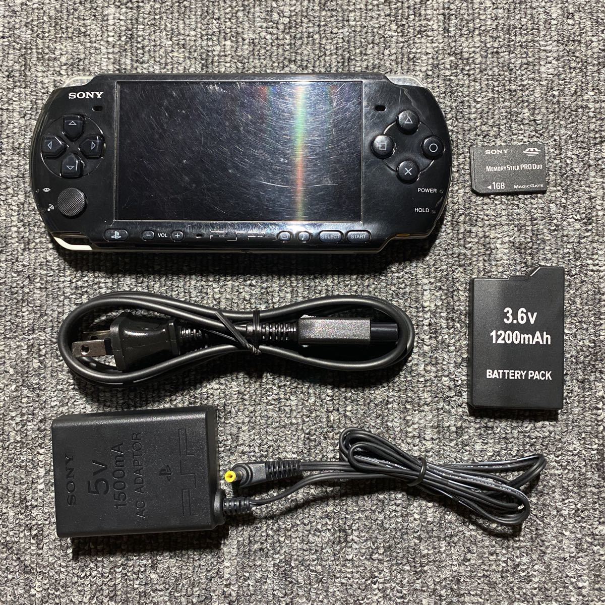 PSP PSP-3000 ピアノブラック 一式セット｜PayPayフリマ