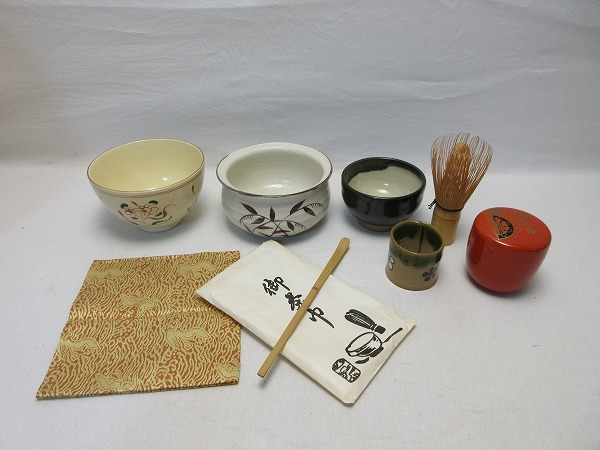 510310 【 美品 茶道具 桐木地 短冊箱 茶箱揃 十点セット 茶道具 510310 【 美品 茶道具 桐木地 短冊箱 茶箱揃 十点セット 茶道具