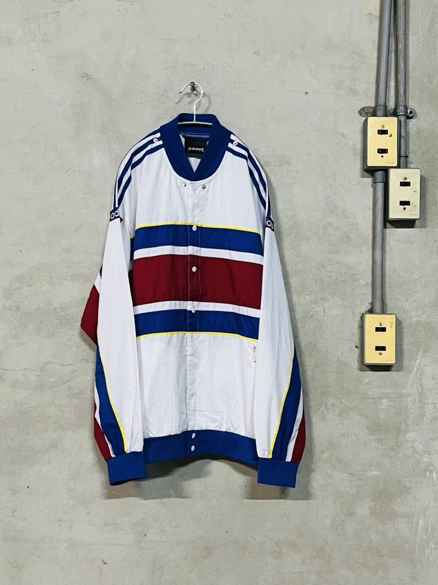 90s 90年代 adidas アディダス ナイロン ジャケット ボーダー