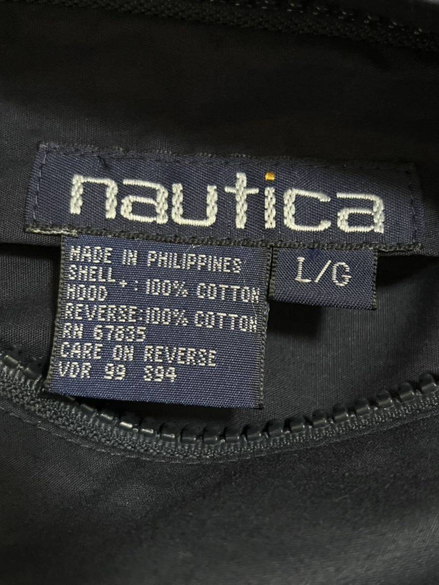 90s 90年代 ノーティカ NAUTICA セーリング リバーシブル ナイロン ジャケット ブルゾン トリコロール ビンテージ USA 古着 アウトドア