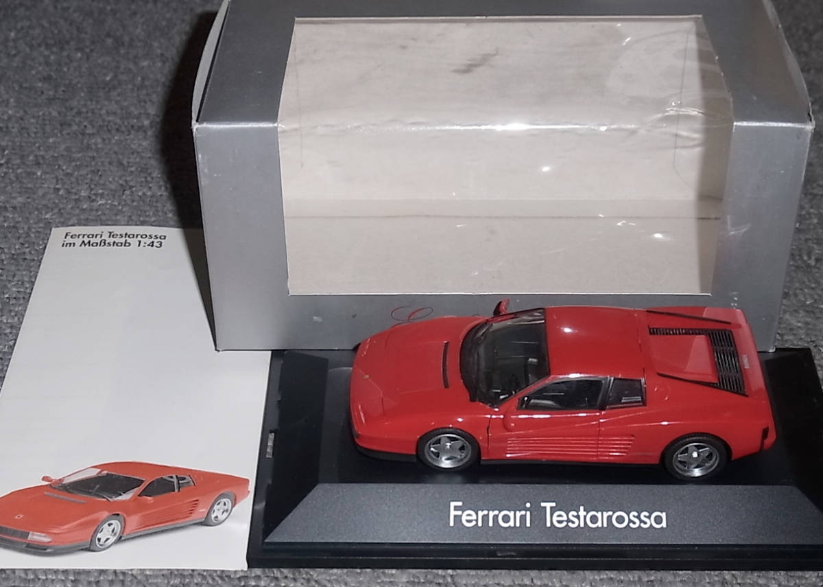 銀箱 1/43 フェラーリ テスタロッサ レッド FERRARI TESTAROSSA HERPA ヘルパ 512TR 512M _画像2