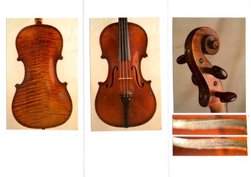 [B.Sabatier expert evidence ]Ch.J.B.Collin-Mezin 1936 year made Violinko Ran ma The n