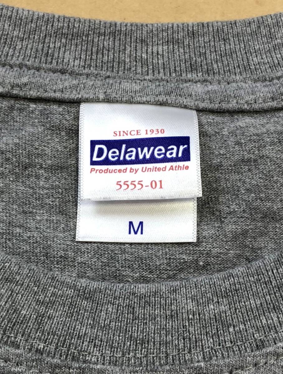 Delawear produced by United Athle デザイン 丸首Tシャツ　M　グレー　デラウェア　ユナイテッドアスレ　C.A.B.CLOTHING INC_画像7