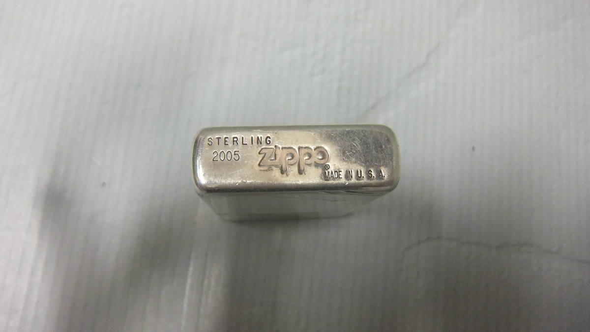 3001　ZIPPO/ジッポー STERLING SILVER/スターリングシルバー ダイアゴナル 2005年製_画像6