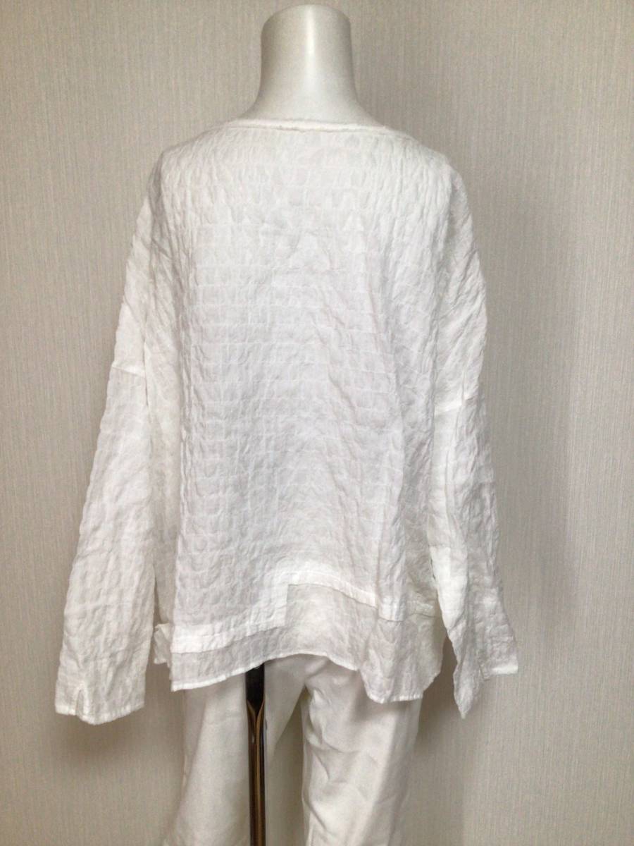 9661|senso Uni ko|. manner design characteristic. exist pattern thing tunic | white group |38|04125070| made in Japan 