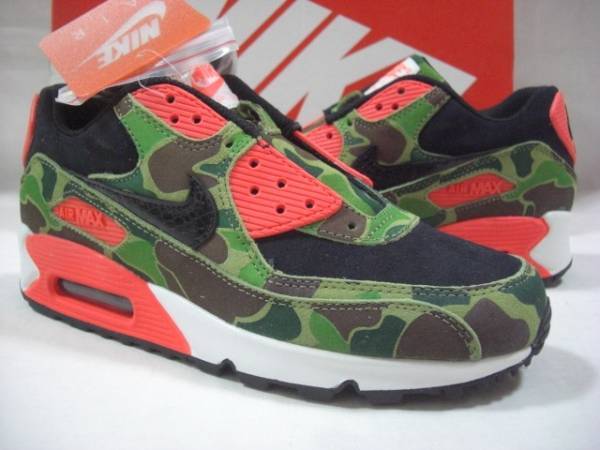 新品 2013 NIKE × ATMOS AIR MAX 90 PREMIUM DUCK CAMO US6.5_画像2