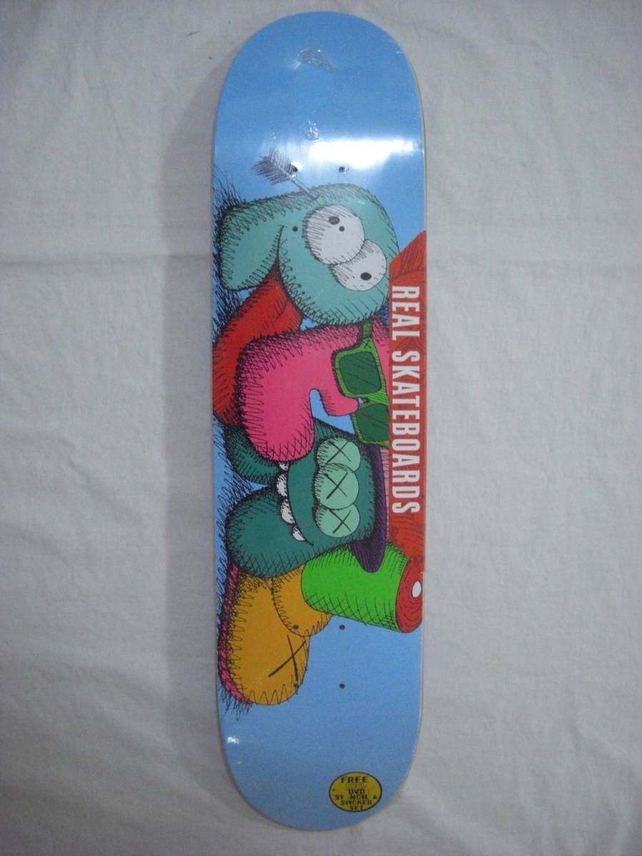 新品 2007 500本限定 REAL × KAWS SKATEBOARD DECK スケートボード デッキ_画像1