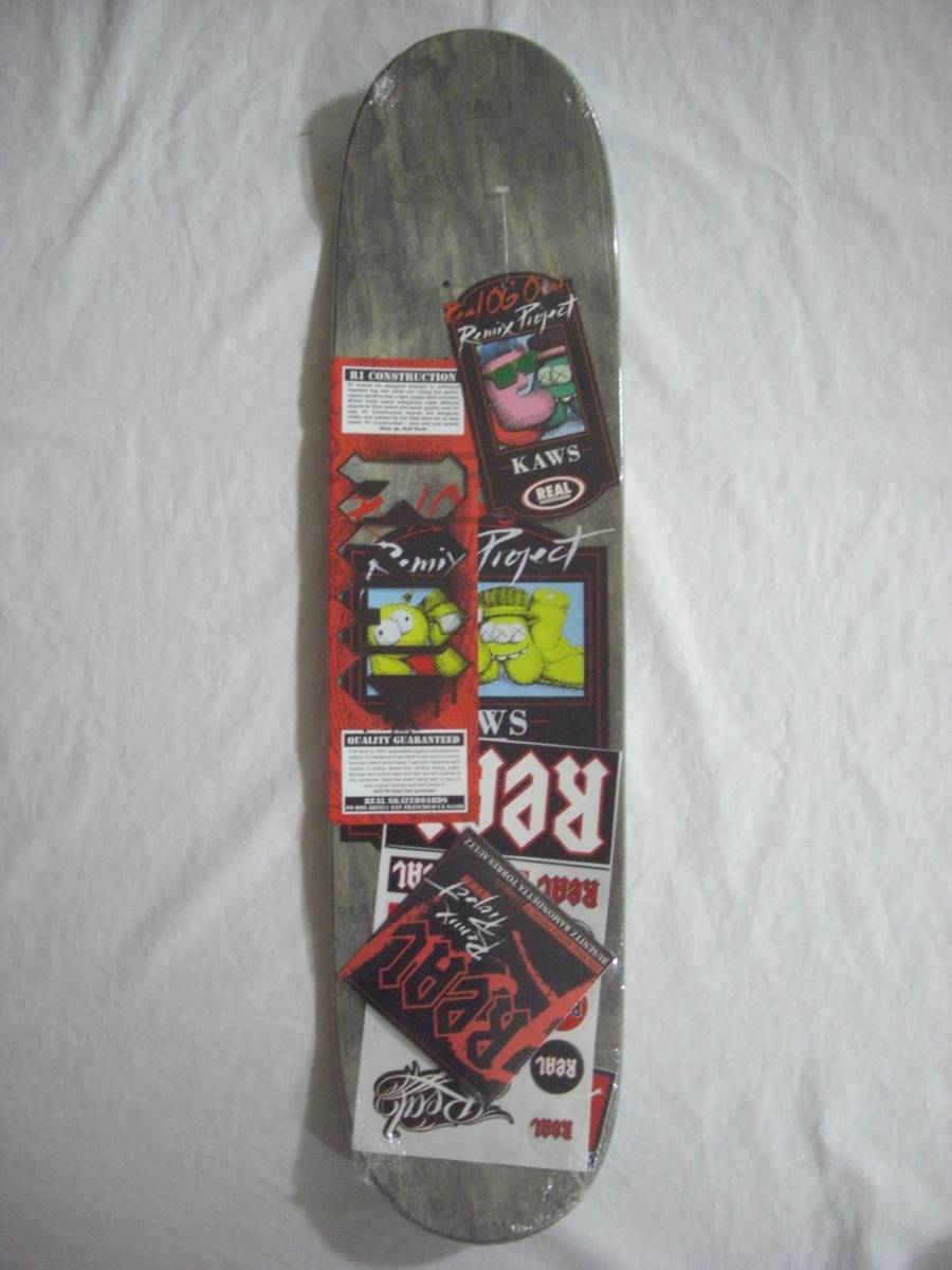 新品 2007 500本限定 REAL × KAWS SKATEBOARD DECK スケートボード デッキ_画像2