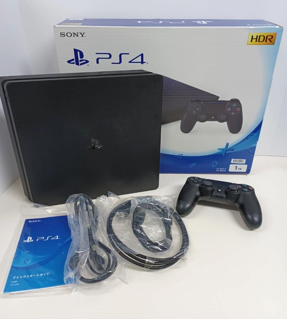 PS4 CUH-2200B 1TB 本体と電源コード-