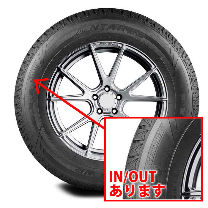 2023年製 215/65R16 98H 激安 激安タイヤ スタッドレスタイヤ ANTARES/アンタレス GRIP WP タイヤ 新品1本_画像5