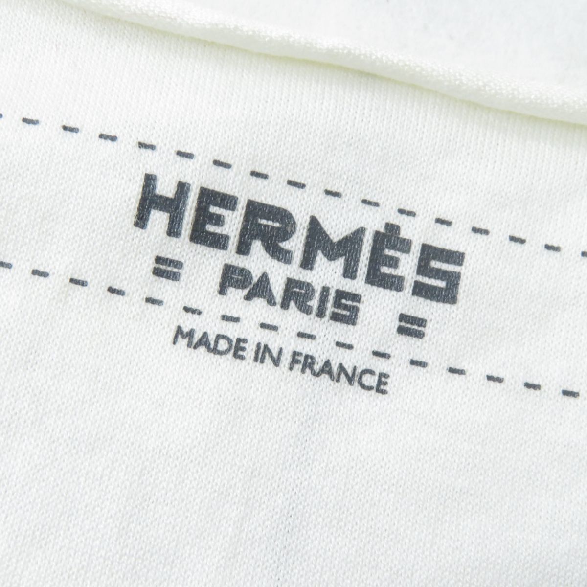 美品★正規品 HERMES エルメス 総柄 クルーネック コットン100％ 半袖 Tシャツ／カットソー マルチカラー 34 フランス製 箱・リボン付き_画像7