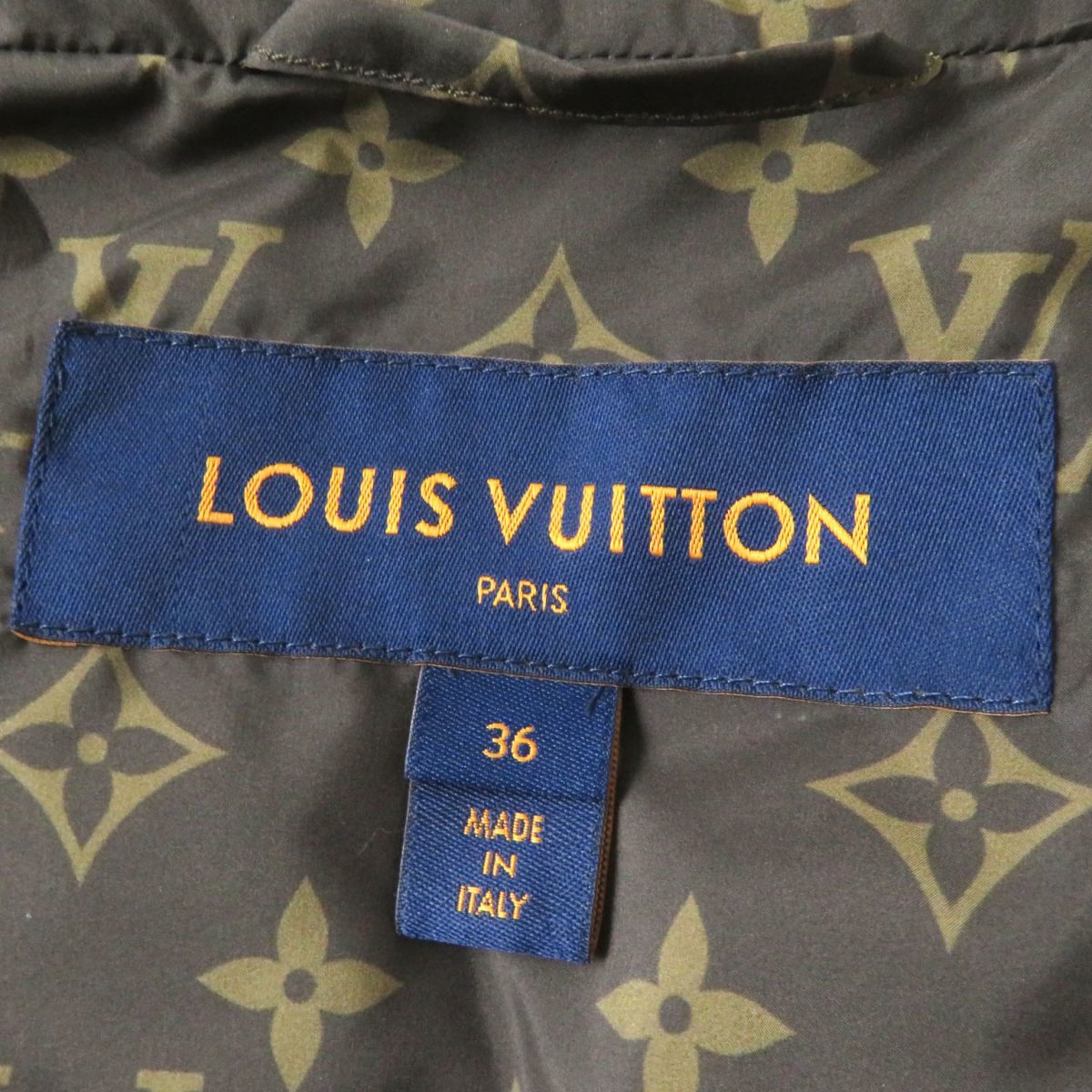  ultimate beautiful goods * regular goods 22AW regular price 480700 jpy LOUIS VUITTON Louis Vuitton monogram accent pillow u puff . jacket / down jacket black 36