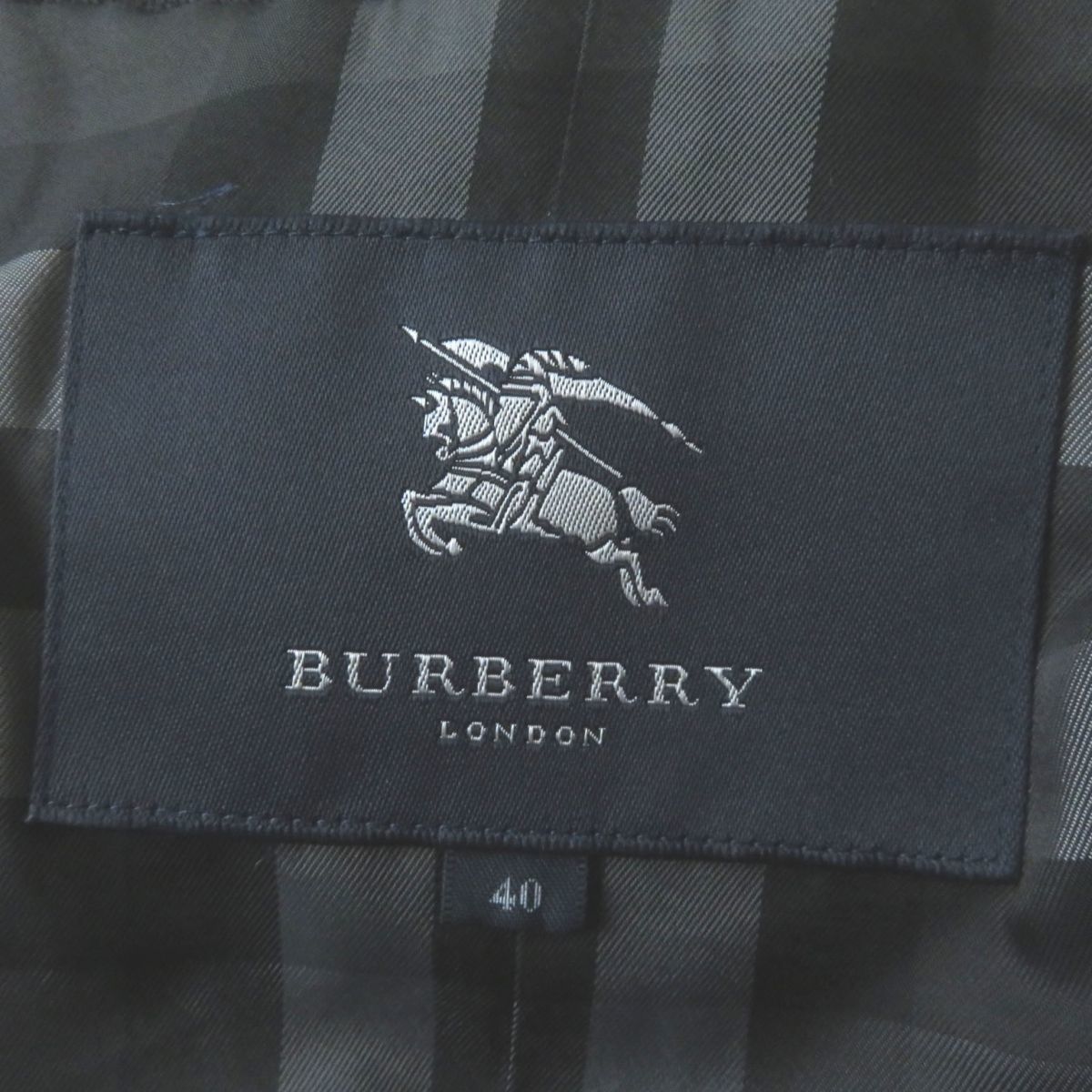 美品◎正規品 BURBERRY LONDON バーバリー ロンドン B1C33-854-08 レディース ハイネック ウール ダウンコート ベルト付き グレー 40_画像8