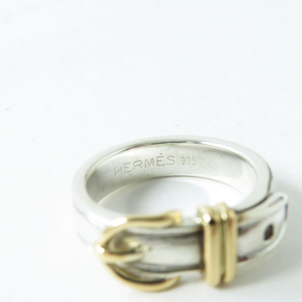  превосходный товар *HERMES Hermes Saintur гибрид сельдерея и салата -ru кольцо | кольцо комбинированный серебряный × Gold 925×750 женский размер 10 номер масса :5.25g