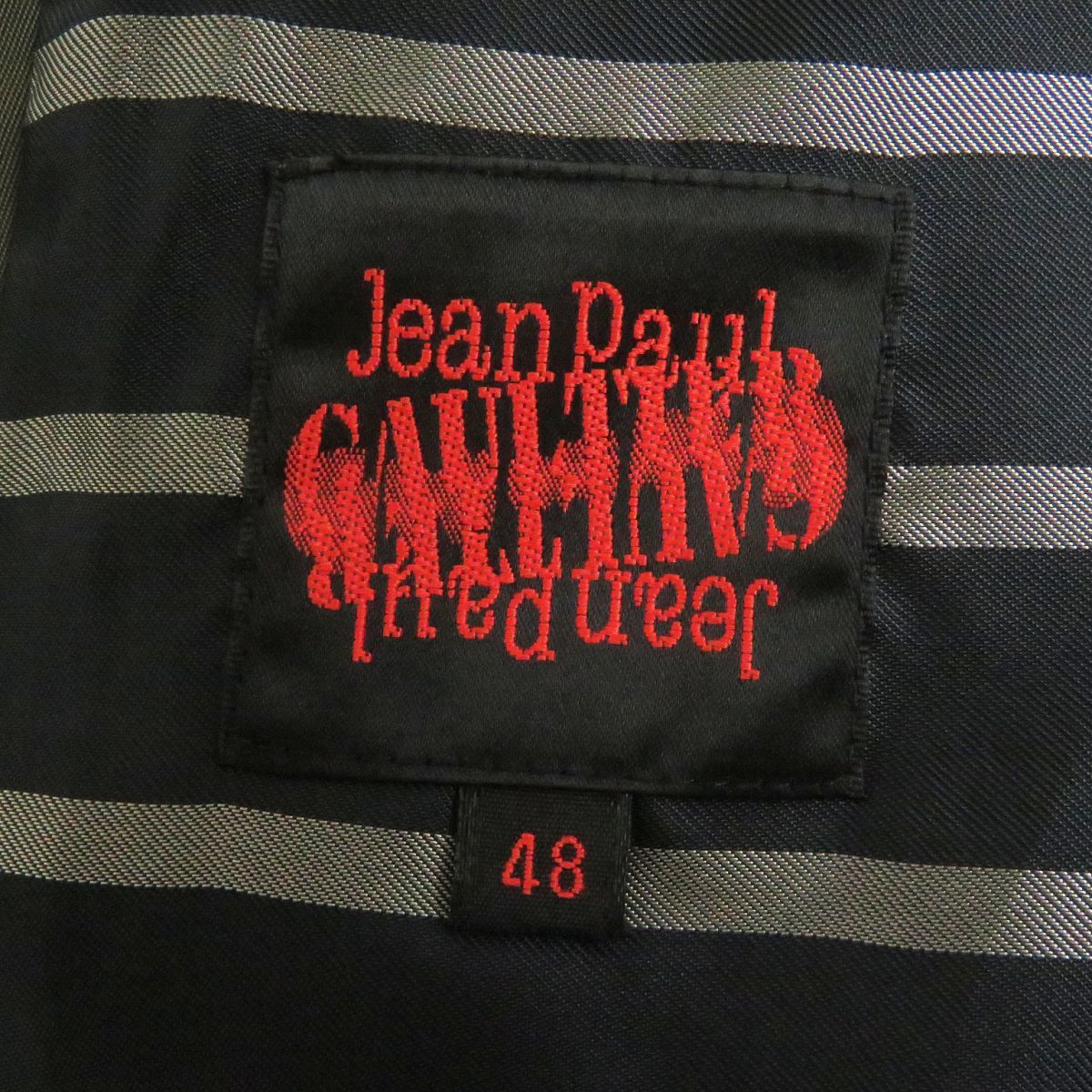 beautiful goods *Jean Paul GAULTIER/ Jean-Paul Gaultier plain ZIPUP down jacket / Bomber jacket / Rider's khaki 48 regular goods men's 