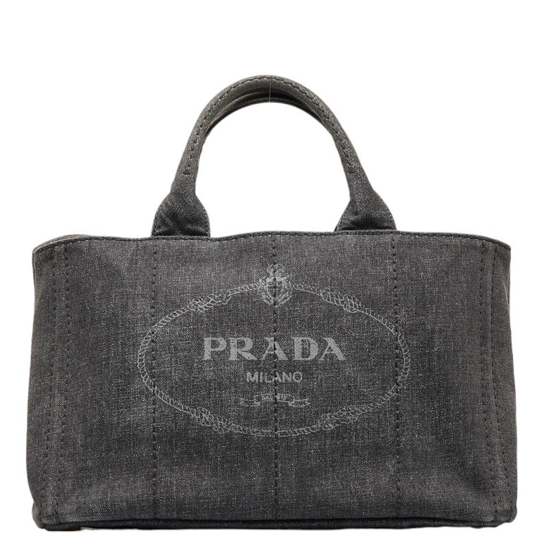 PRADA プラダ カナパ 2way ハンドバッグ ショルダーバッグ グレー-