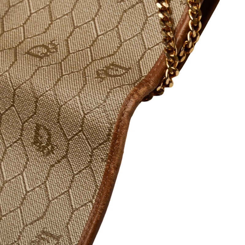  Dior - ni цепь распредвала сумка на плечо бежевый PVC кожа женский Dior [ б/у ]