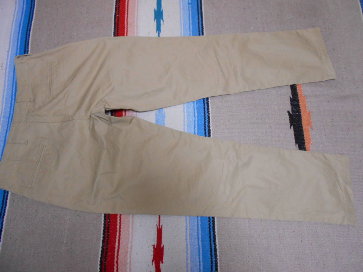 BACK NUMBER стандартный брюки из твила хаки стандартный милитари CHINOS KHAKI CASUAL TRADITIONAL IVY US ARMY HOTROD MILITARY SKATEBOARD BMX