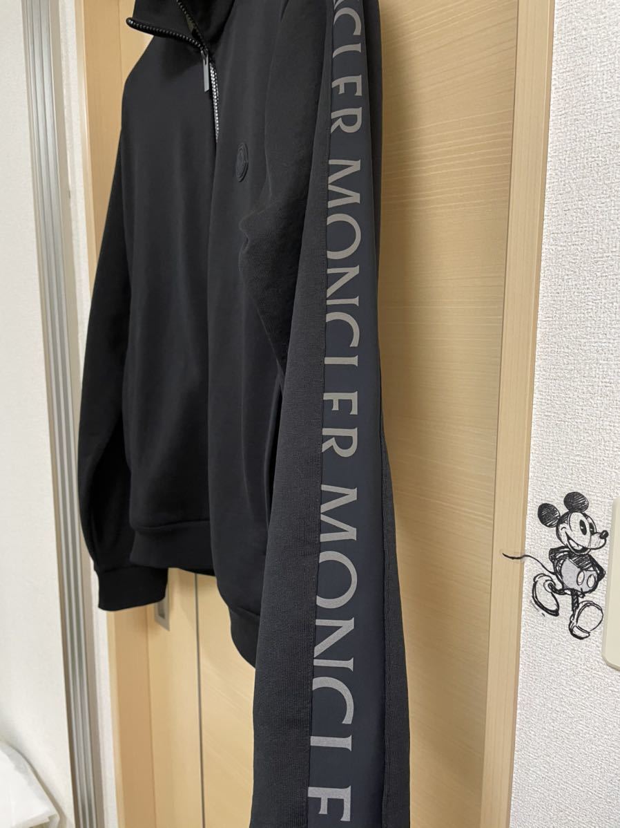 最終値下げ☆新品試着のみ☆国内正規品モンクレール袖ロゴトラックジャケット黒L☆MONCLER☆