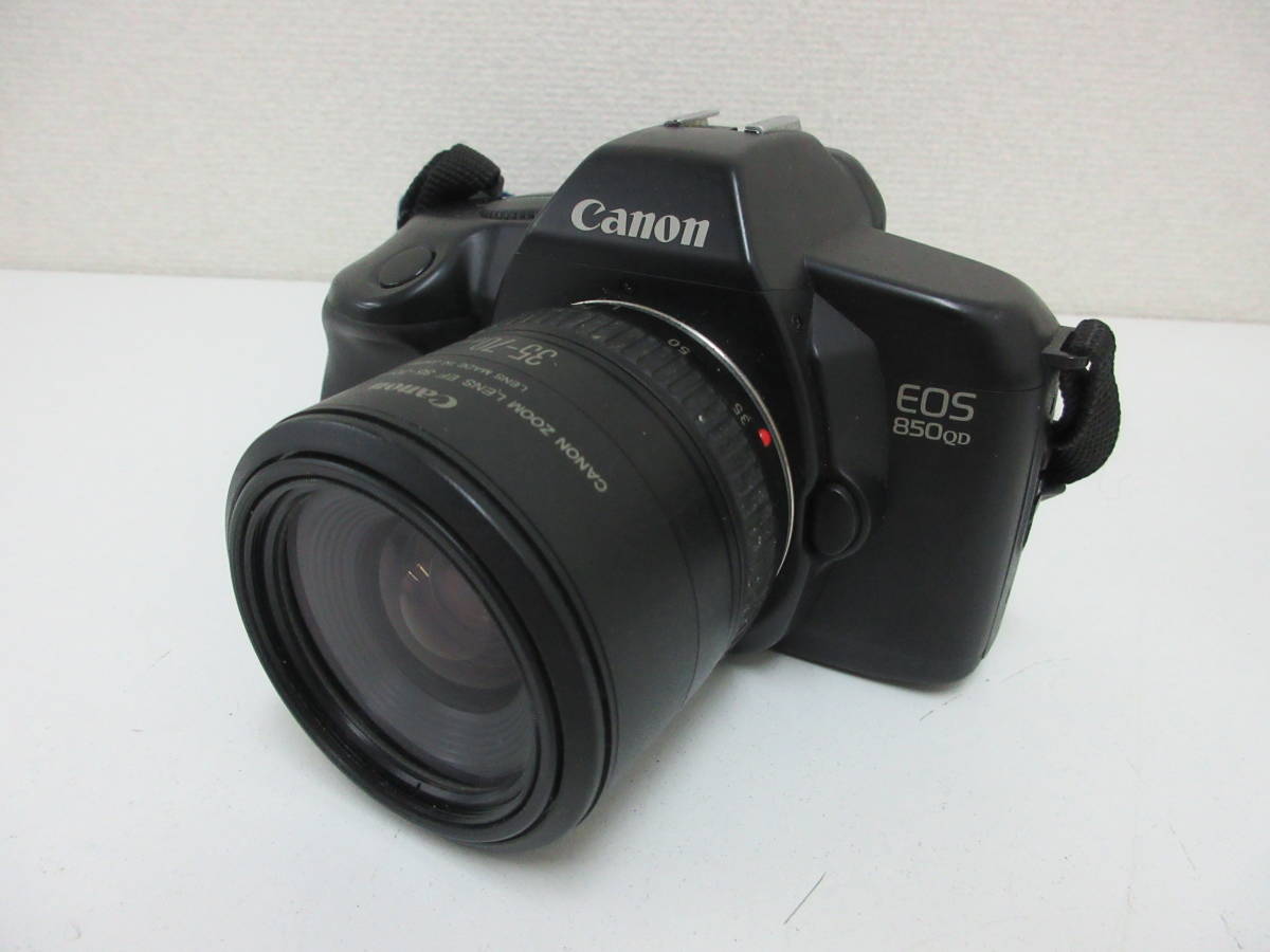 中古 カメラ Canon EOS 850 QD / レンズ EF 35-70mm 1:3.5-4.5 A / 100-200mm 1:4.5 A / ストロボ 300EZ ※動作未確認 ／P_画像2