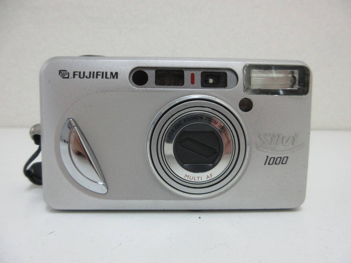 中古 カメラ FUJIFILM 富士フィルム Silvi 1000 SUPER-EBC FUJINON ZOOM 28-100mm フィルムカメラ コンパクトカメラ ※通電のみ確認済 ／B_画像1