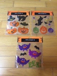 Y1 start new goods * unused * unopened Halloween gel seal ( approximately 20×20cm)3 kind .1 in set! non-standard-sized mail Y250. all country shipping!